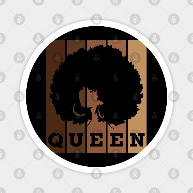 Black Queen Black Lives Matter Melanin Magnet by busines_night